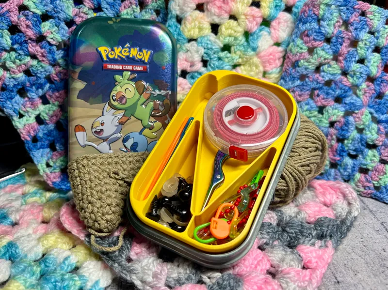 Mini Tin Crochet & Knitting Accessories Insert
