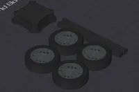 Upgraded axles and wheels (AMS version)