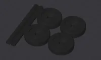 Upgraded axles and wheels (single color version)