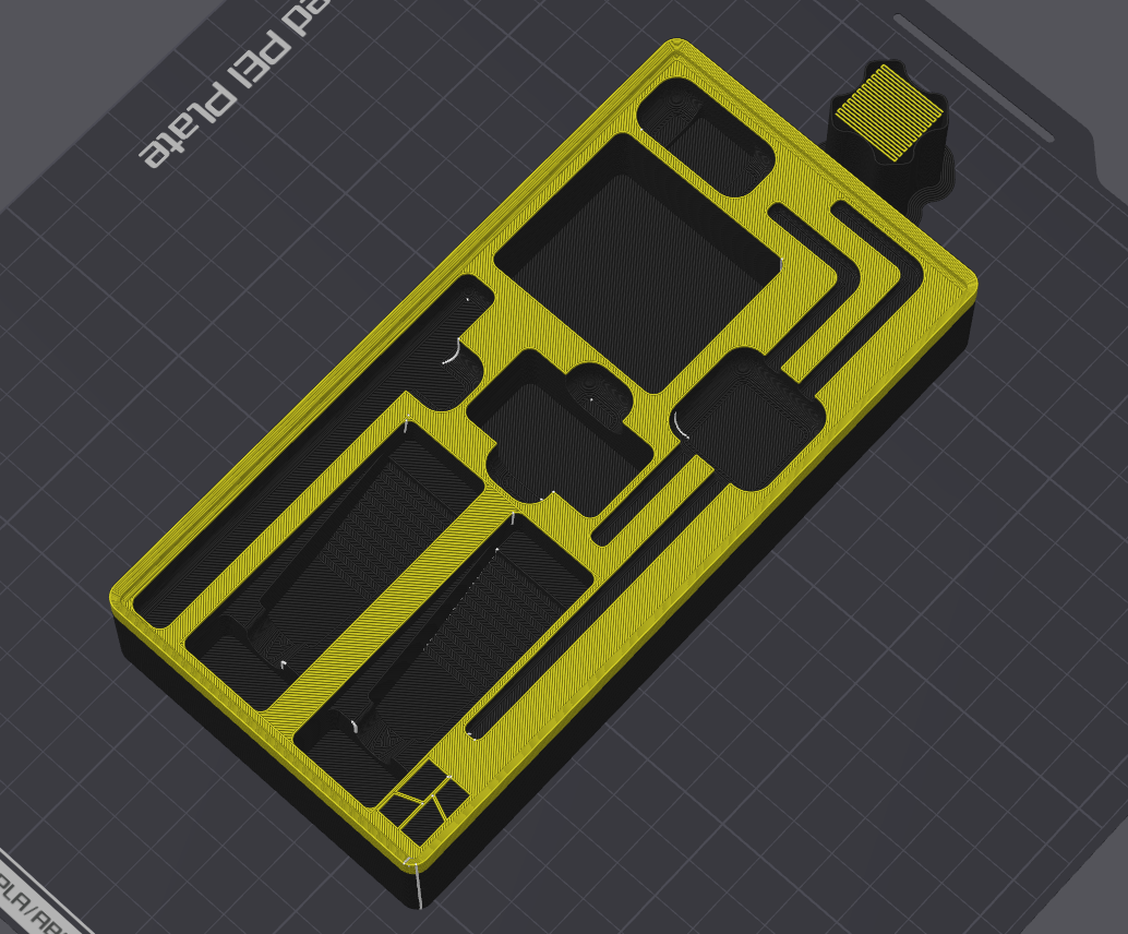Miniatura 3 do modelo 3D Bambulab P2S Gridfinity Tool Box