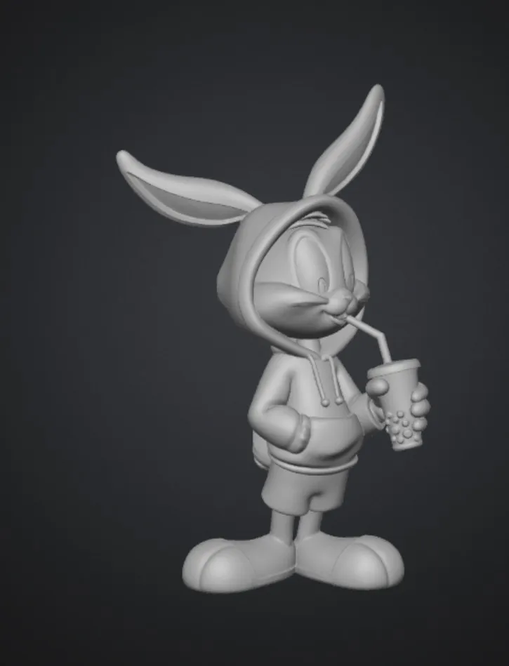 Cartoon Rabbit Figurine - Free 3D Print Model - MakerWorld