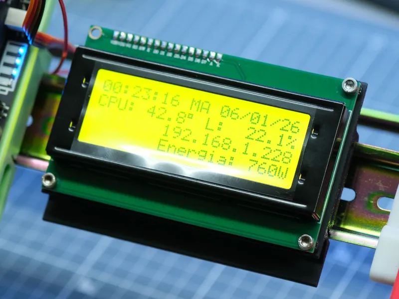 LCD 20x4 DIN mount