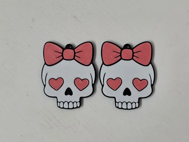Girl Skull Earrings