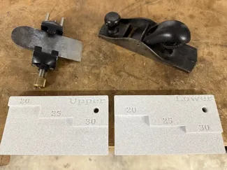 Angle jig for Veritas side clamping honing guide