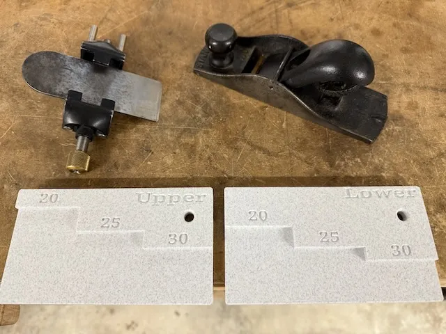 Angle jig for Veritas side clamping honing guide