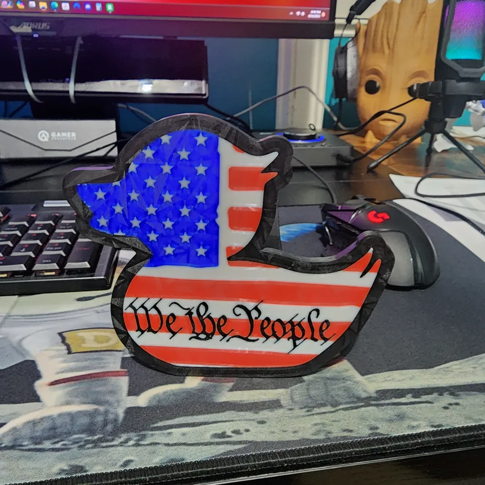 American Ducky Hitch Cover by TCS3d MakerWorld