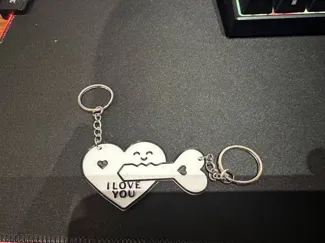 Valentine's Day heart Keychain