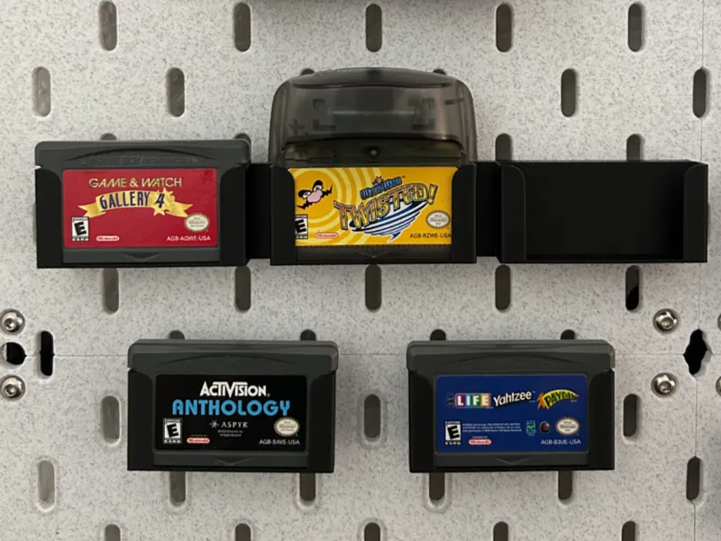 GBA, DS & 3DS Cartridge Holders (Ikea Skadis)