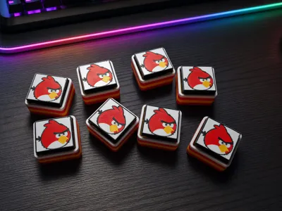 Angry Birds Mechanical Fidget Clicker / Button