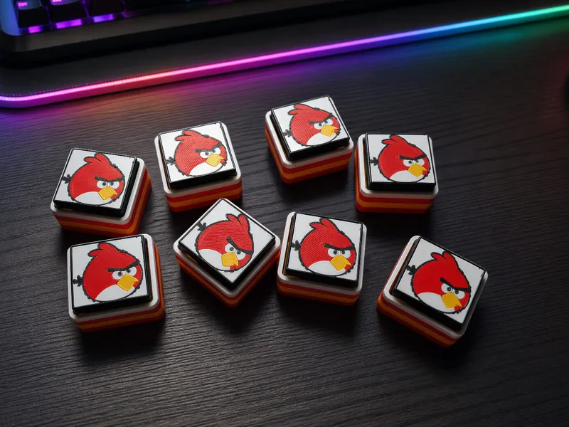 Angry Birds Mechanical Fidget Clicker / Button