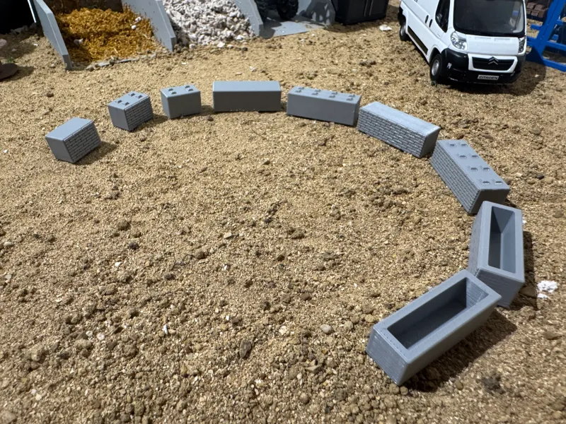 Bloc Béton diorama 1:50