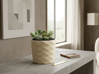 Mini flower pot - Low Poly Style