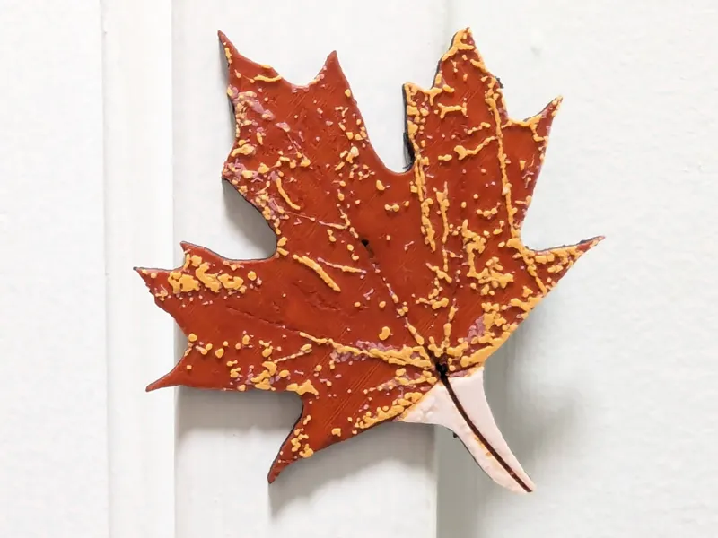 Red Maple Leaf - Fridge Magnet - 0.2mm nozzle