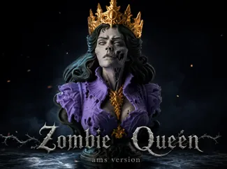 Zombie Queen Bust - Gothic Horror Sculpture