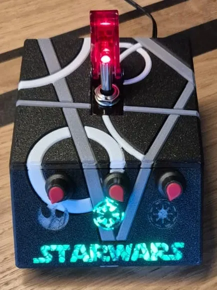 Spacewar Controller Star Wars RGB Controller - Free 3D Print Model - MakerWorld
