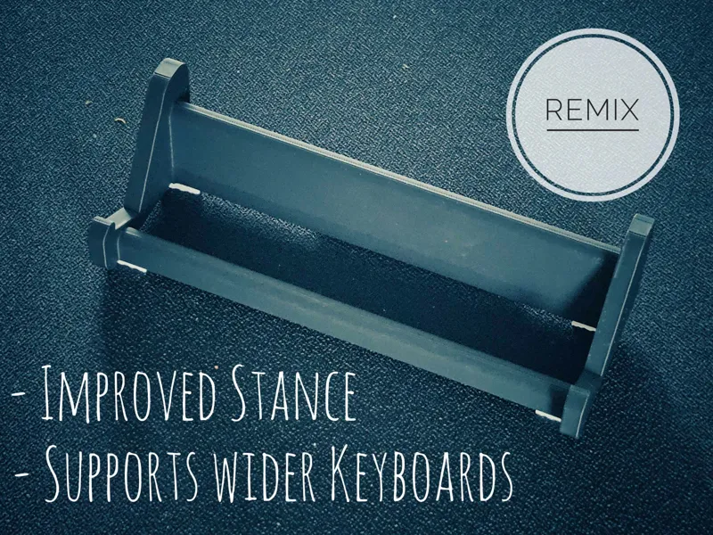 [Remix] Wider Minimal Sturdy Keyboard Stand