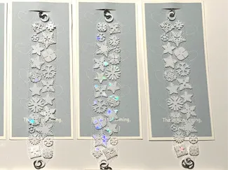 Snowflake bracelet on tulle for kids
