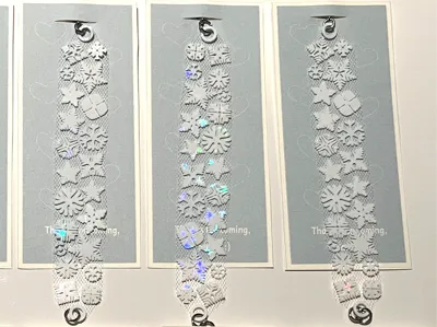 Snowflake bracelet on tulle for kids