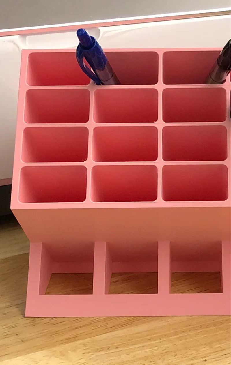 3 slot version Pencil/marker holder No Supports