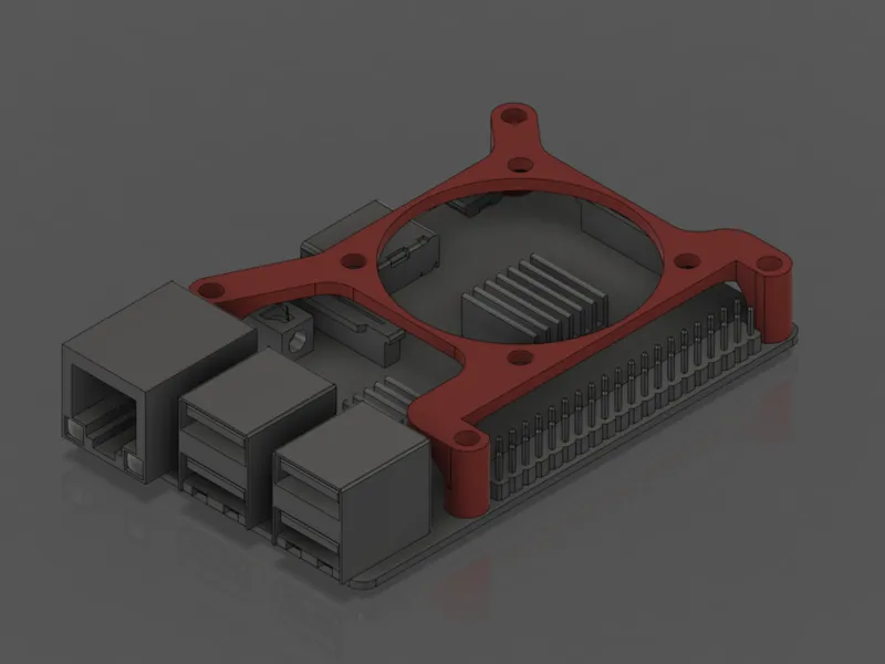 Raspberry Pi 40mm Fan Mount
