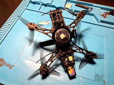 AirTag Holder for FPV Drones – Zip-Tie Mount