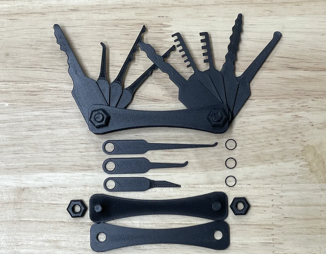 Lock Pick Toy (9 in 1 Multitool) view 2