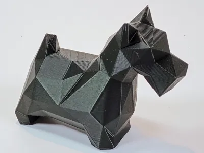 Low Polygon Scottish Terrier – Geometric Decor