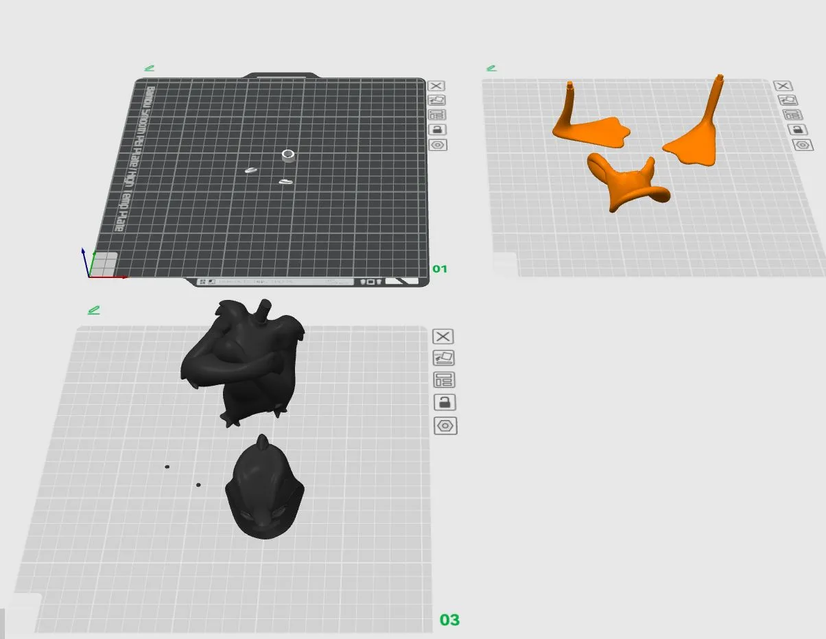 Daffy Duck -No AMS- Easy assembly view 2