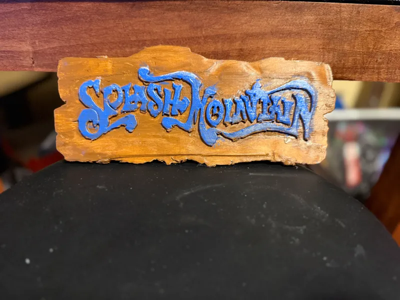 Splash Mountain Ride Sign