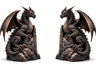 Dragon bookends