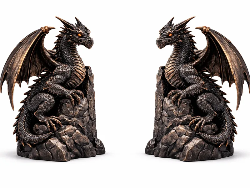 Dragon bookends