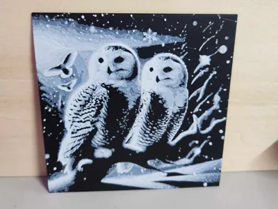 Hueforge - Snowy Owl
