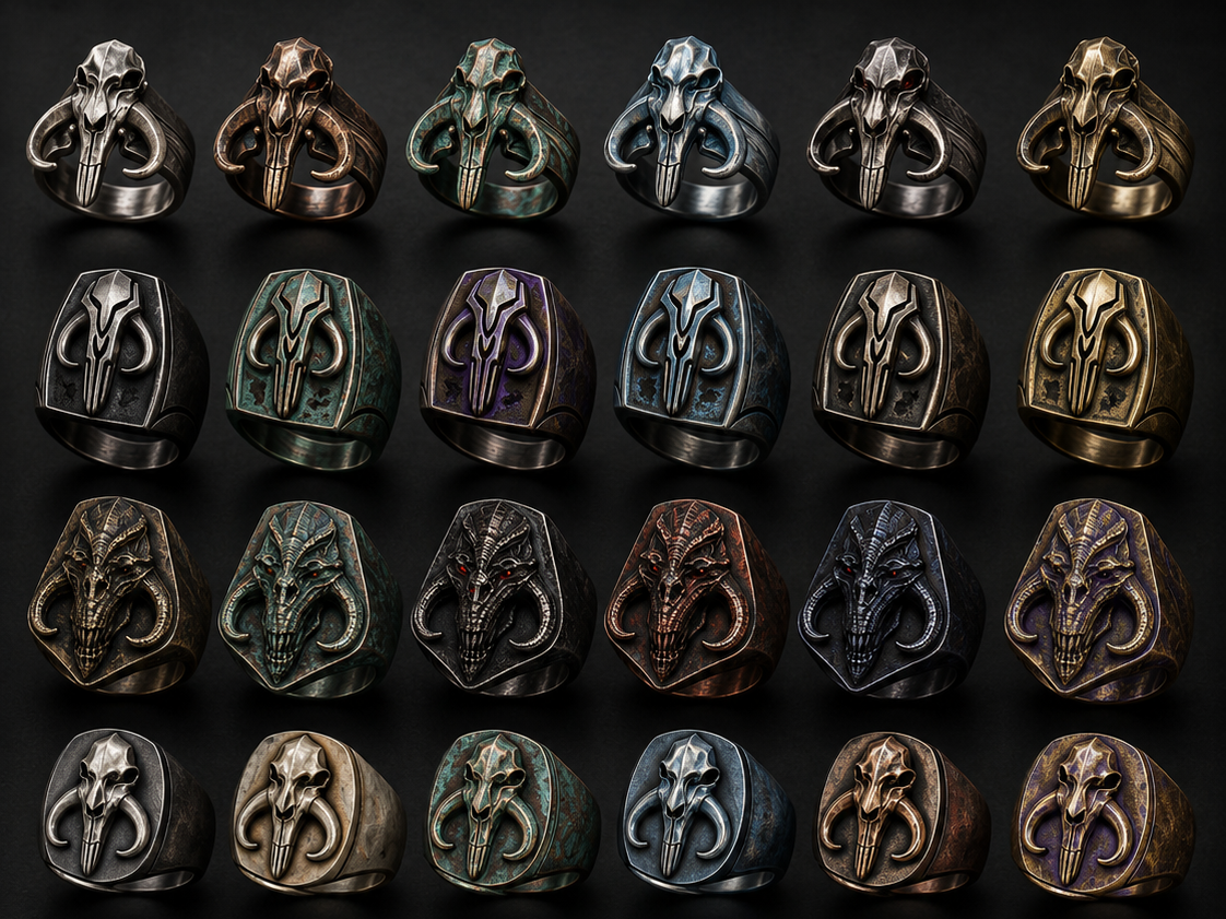Skull ring mandalorian mythosaur