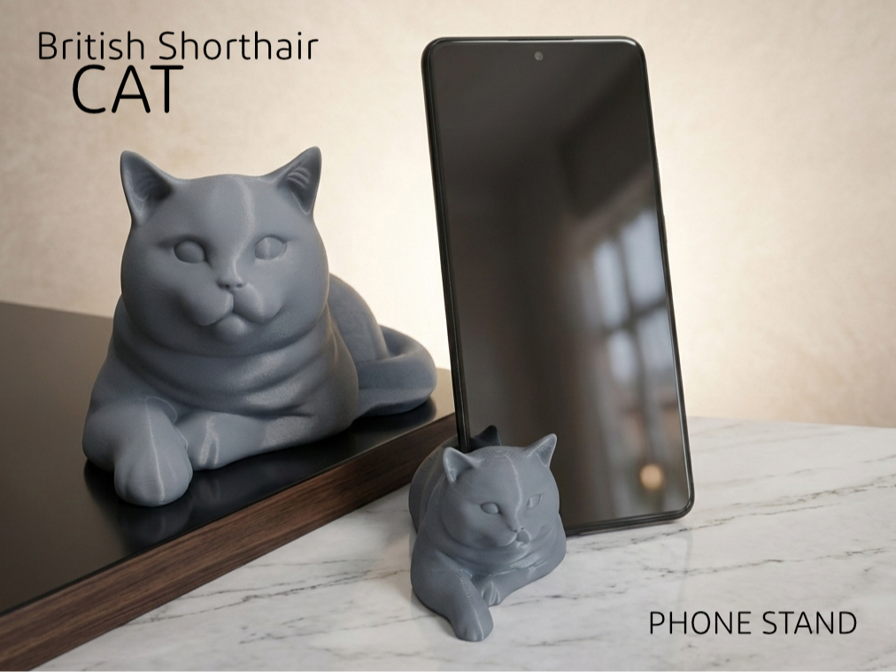 Cat Phone Stand - British Shorthair