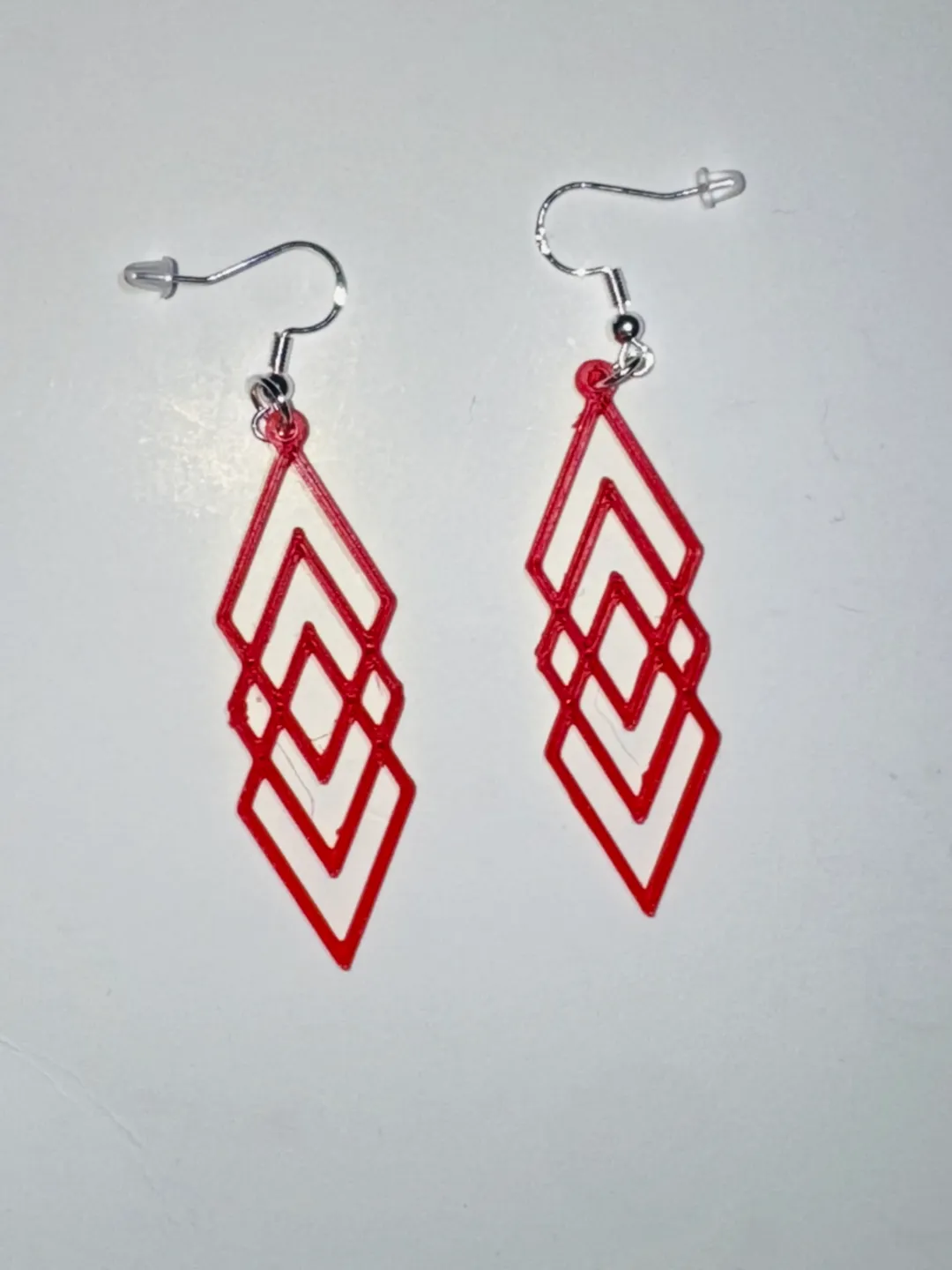 3 Cross Diamond Earrings view 2