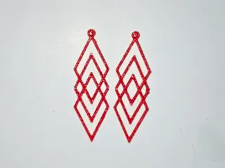3 Cross Diamond Earrings