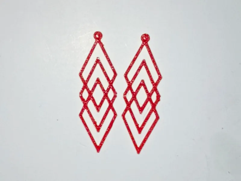 3 Cross Diamond Earrings