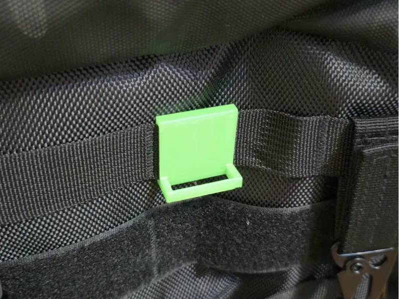 Backpack Strap Hook/Mount (Heavy Duty-right angle)