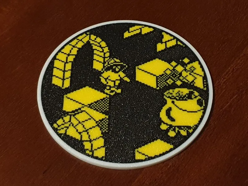 Retro ZX Spectrum "Knight Lore" Coaster