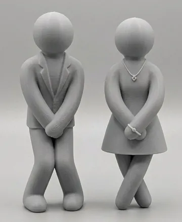 Letrero o emblema decorativo: Elegant Bathroom Signs – Mecha Chameleon - Him&Her — vista de referencia 3