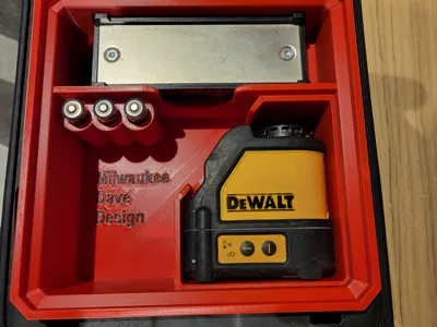 Milwaukee Organiser insert DeWalt Battery Laser