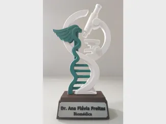 Estatueta Biomedicina.