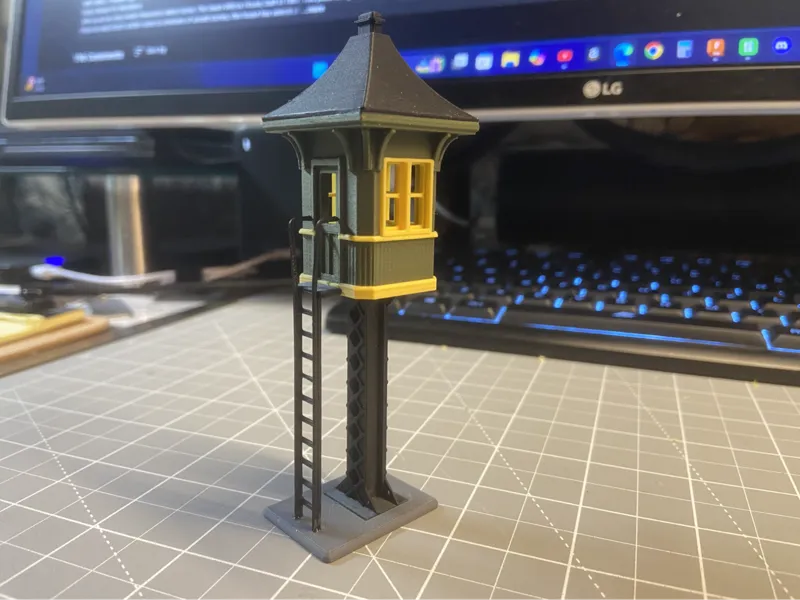 Railroad Watchman's Tower, "HO"-Scale