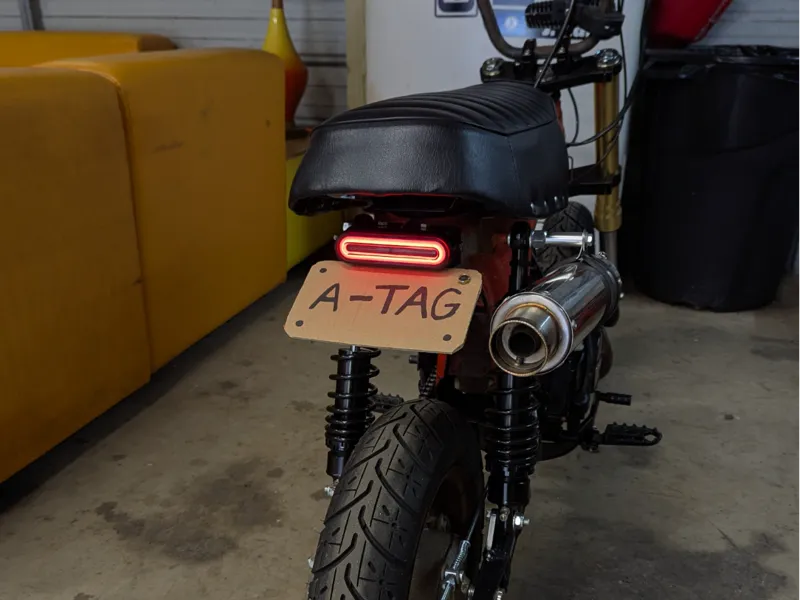 Honda CT70 Combo Tail Light and Tag Mount