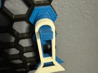 Honey comb wall scraper holder
