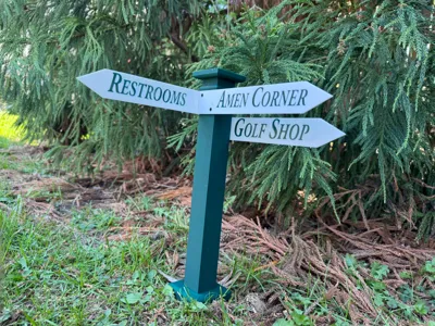 Amen Corner Golf Sign