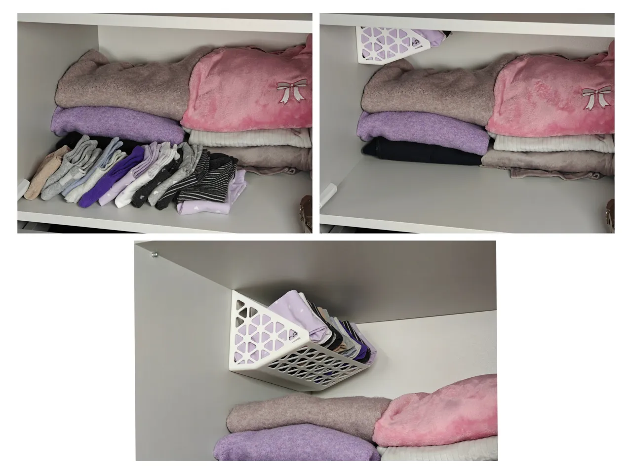 Closet side-wall mounted basket (also IKEA PAX) view 2