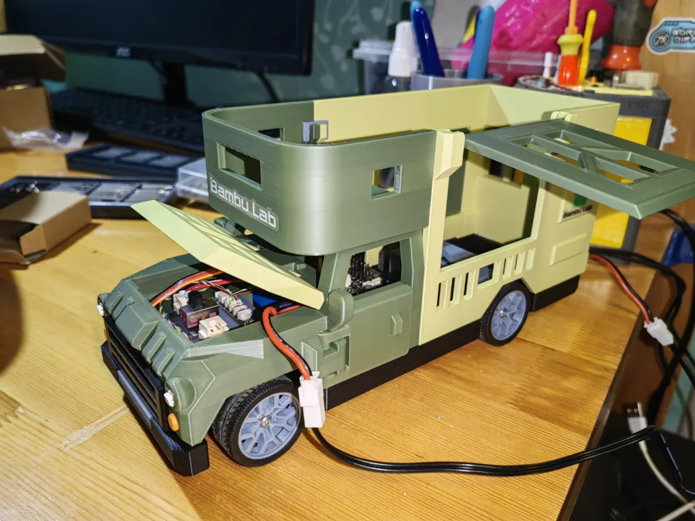 Camping RV - CyberBrick RC Version - Free 3D Print Model - MakerWorld