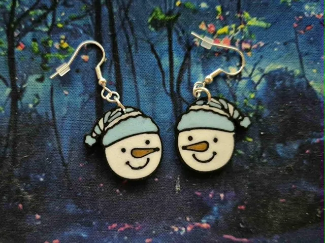 Snowman Earrings