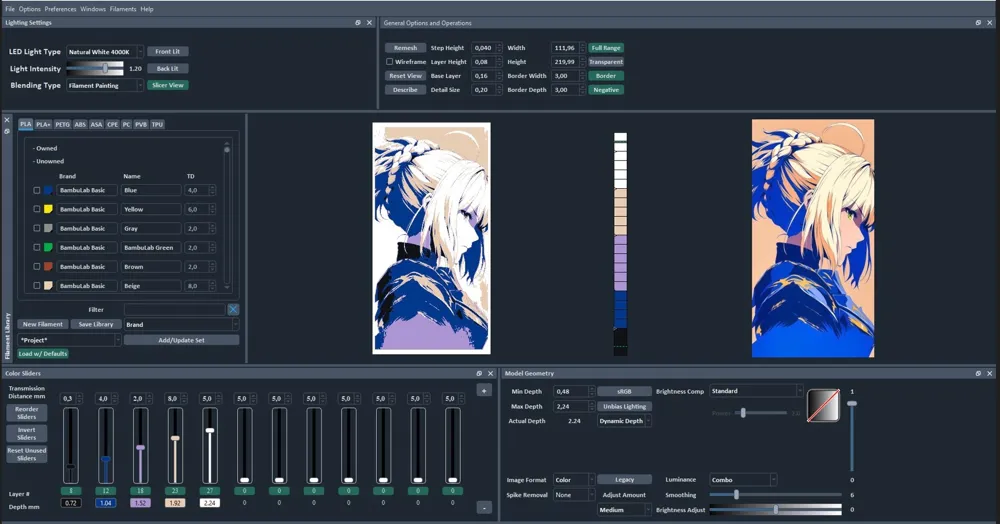 anime Fate Saber - Free 3D Print Model - MakerWorld